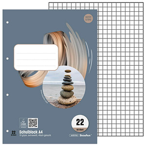Staufen® Schulblock Style Lin22 DIN A4 kariert, 1 St.
