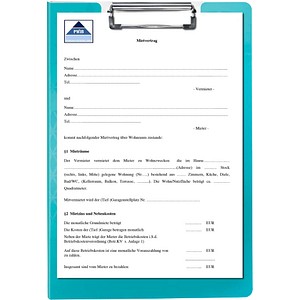 LEITZ Klemmbrettmappe WOW 4199 DIN A4 eisblau Kunststoff