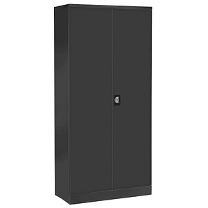 Gürkan Stahlschrank 100096 anthrazit 4 Fachböden 92,0 x 42,0 x 195,0 cm, aufgebaut, 1 St.