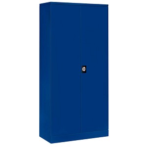 Gürkan Stahlschrank 109923 enzianblau 4 Fachböden 92,0 x 42,0 x 195,0 cm, aufgebaut, 1 St.
