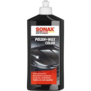 SONAX Polish+Wax Color schwarz Autopolitur 500 ml, 1 St.