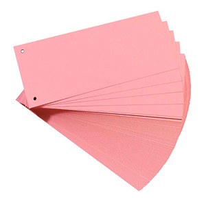 herlitz Trennstreifen rosa, 180,0 g Karton 24,0 x 10,5 cm, 100 St.