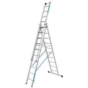 ZARGES Vielzweckleiter Skymaster Plus X silber 3x 10 Sprossen, H: 688,0 cm