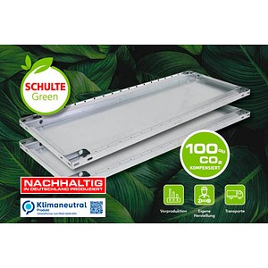 SCHULTE Fachboden für Schwerlastregal MULTIplus150 Green silber 100,0 x 60,0 cm, 2 St.