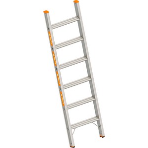 Layher Anlegeleiter TOPIC 1042 silber 6 Stufen, H: 165,0 cm