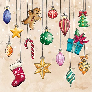PAPSTAR Servietten X-mas Decoration 20 St.