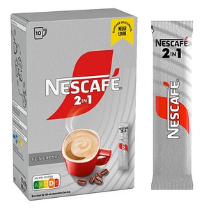 NESCAFÉ 2in1 Instantkaffee, mild, 10 St.