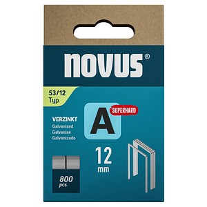 novus Tackerklammern Feindraht superhart 53/12, 800 St.