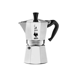 BIALETTI Moka Express 6 Espressokocher silber, 6 Tassen