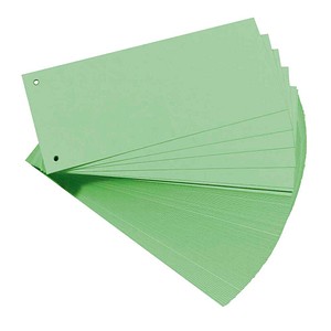 herlitz Trennstreifen grün, 180,0 g Karton 24,0 x 10,5 cm, 100 St.