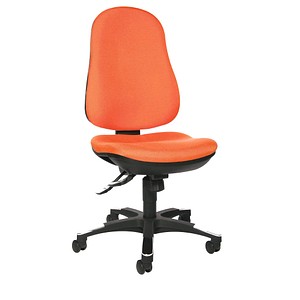 Topstar Bürostuhl Trend SY 10, 9020G04 Stoff orange, Gestell schwarz