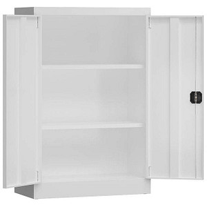 ClassiX Stahlschrank X-530297 signalweiß 2 Fachböden 80,0 x 38,0 x 120,0 cm, aufgebaut, 1 St.