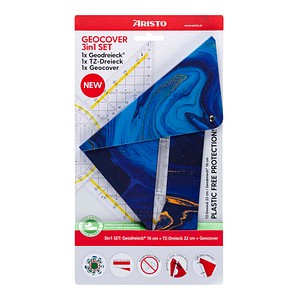 ARISTO Geodreieck-Set deep blue 16,0 und 22,5 cm