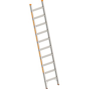 Layher Anlegeleiter TOPIC 1042 silber 10 Stufen, H: 265,0 cm