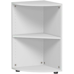 geramöbel Eckregal Flex lichtgrau 40,0 x 40,0 x 75,2 cm, 1 St.