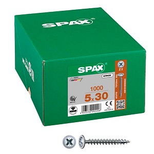 SPAX® Universalschrauben Z2 Rückwandkopf WIROX 0281010500302 5 mm x 30 mm, 1.000 St.