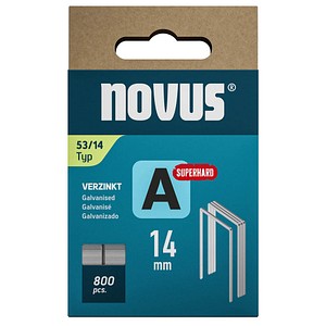 novus Tackerklammern Feindraht superhart 53/14, 800 St.