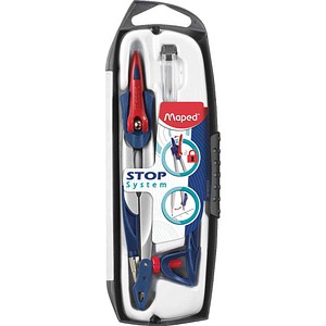 maped Zirkel STOP SYSTEM blau, grau, 1 St.