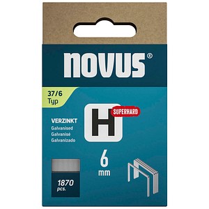 novus Tackerklammern Feindraht superhart 37/6, 1.870 St.