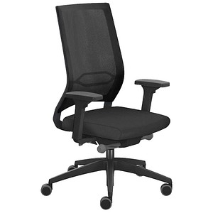sedus Bürostuhl se:quaterback 2 membran, QB-125/203 Stoff schwarz, Gestell schwarz