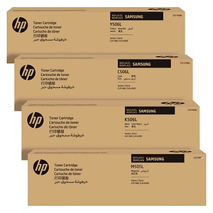 HP CLT-K506L/C506L/M506L/Y506L (SU171A/SU038A/SU305A/SU515A) schwarz, cyan, magenta, gelb Toner, 4er-Set