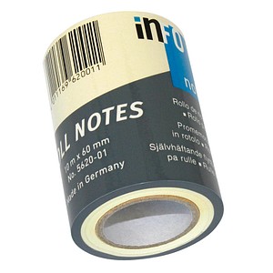 inFO Ersatzrolle Haftnotizen-Rolle 5620-01 gelb, 1 Rolle
