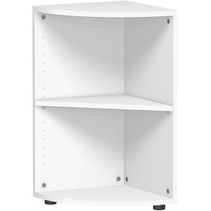 geramöbel Eckregal Flex weiß 40,0 x 40,0 x 75,2 cm, 1 St.