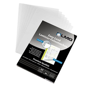 LMG Easy Load Laminierfolien glänzend für A4 80 micron, 100 St.
