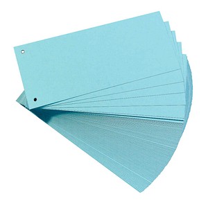 herlitz Trennstreifen blau, 180,0 g Karton 24,0 x 10,5 cm, 100 St.
