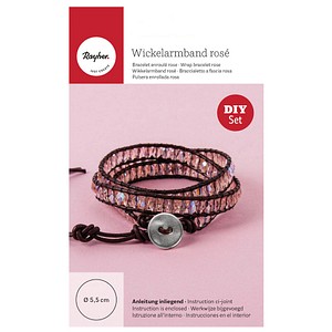 Rayher Schmuck-Basteln-Set Wickelarmband rosé