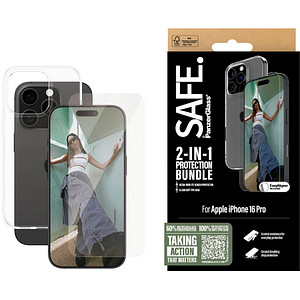 SAFE. by PanzerGlass™ 2-in-1 Schutz-Set für Apple iPhone 16 Pro