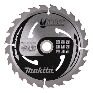 makita B-32041 M-FORCE Kreissägeblatt 190,0 mm, 24 Zähne, 1 St.