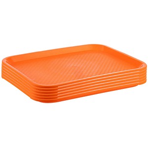 APS Tabletts orange rechteckig 35,0 x 27,0 cm, 6 St.