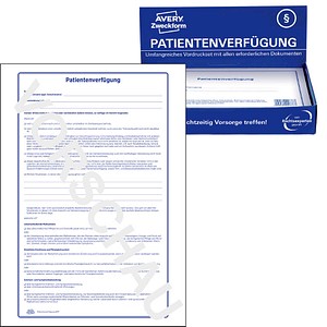 AVERY Zweckform Patientenverfügung Formulare 2837, 10 St.
