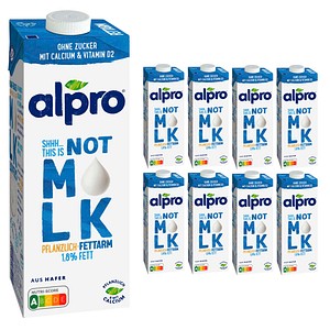 alpro® THIS IS NOT M*LK Haferdrink 1,8 % 8x 1,0 l