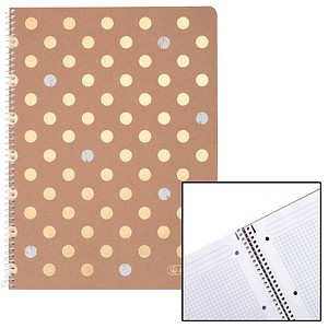 herlitz Collegeblock Pure Glam kariert DIN A4 mit Rand, 1 St.