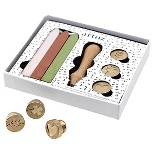 artoz Siegel-Set hellrosa, hellgrün, kupfer
