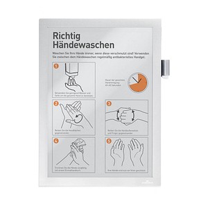 DURABLE Magnetrahmen DURAFRAME® MAGNETIC NOTE silber