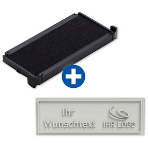 trodat Stempelplatte + integriertes Stempelkissen Ersatz-Set für trodat 4913