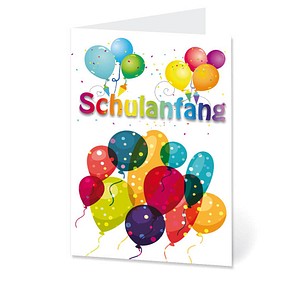 LUMA Glückwunschkarte Schulanfang Luftballon LU991 DIN B6, 1 St.
