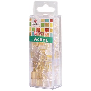 Rayher Mosaiksteine mondstein Acryl transparent, 1 Pack
