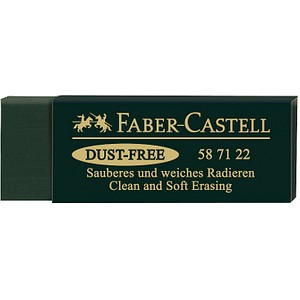 FABER-CASTELL Radiergummi Dust free grün, 1 St.