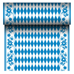 PAPSTAR Tischläufer ROYAL Collection 88159 blau, weiß 40,0 cm x 24,0 m, 1 Rolle