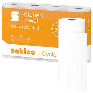 Satino Küchenrollen HiCycle 2-lagig, 4 Rollen