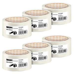 NOPI Packband STANDARD transparent 55,0 mm x 60,0 m 6 Rollen