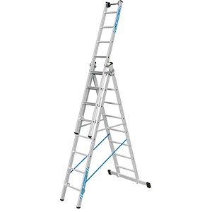 ZARGES Vielzweckleiter Skymaster Plus X silber 3x 8 Sprossen, H: 581,0 cm