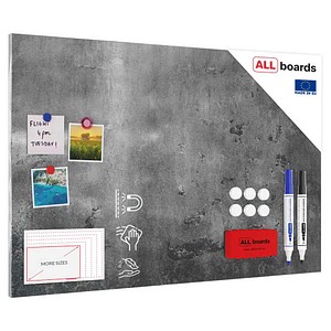 ALLboards Magnettafel 90,0 x 60,0 cm Betonmauer