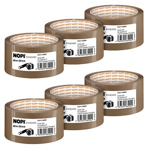 NOPI Packband STANDARD braun 55,0 mm x 60,0 m 6 Rollen