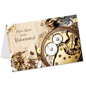 LUMA Ruhestand Karte Uhr LU35 DIN B6, 1 St.