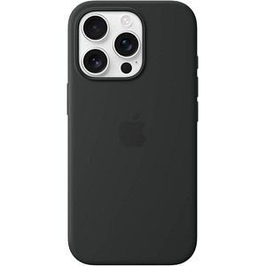 Apple Silikon Case Handy-Cover für Apple iPhone 16 Pro schwarz